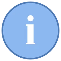 blue information icon